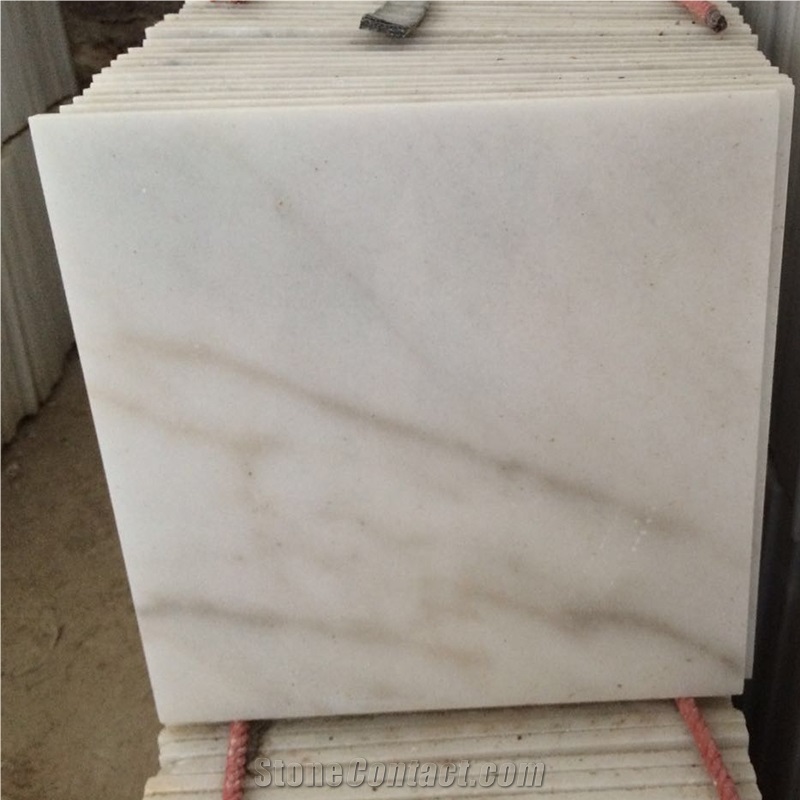 Guangxi White Marble Slab Floor Tile