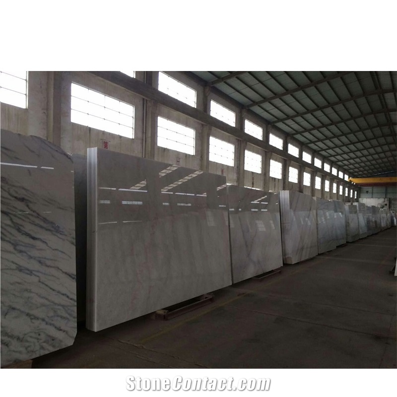 Guangxi White Marble Slab Floor Tile
