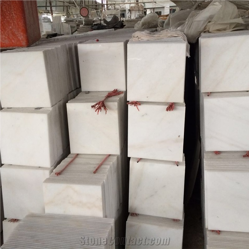 Guangxi White Marble Slab Floor Tile