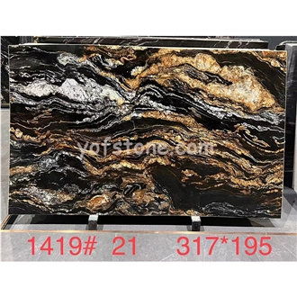 Polished Magma Gold Granite Slabs For Walling Use