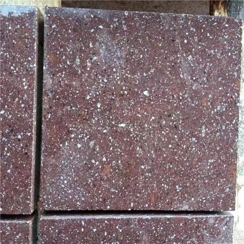 Purple Red Porphyry G666 Tile Paving Slab Slabs