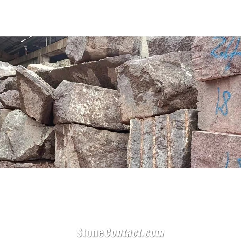 Purple Red Porphyry G666 Tile Paving Slab Slabs