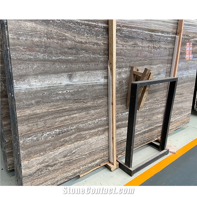 Silver Grey Travertine Tile Slabs