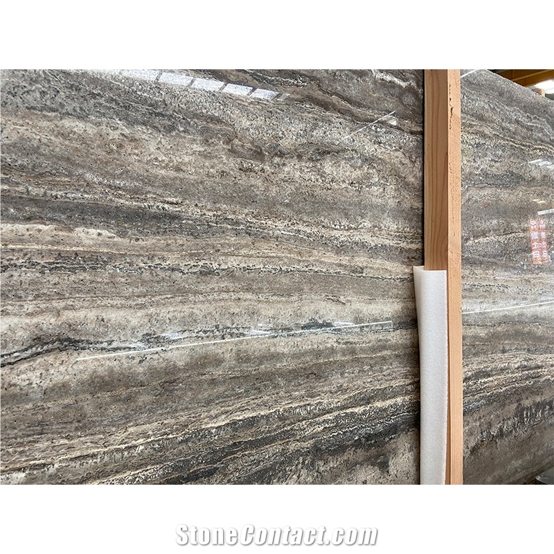 Silver Grey Travertine Tile Slabs