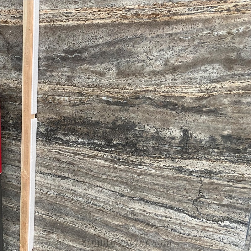 Silver Grey Travertine Tile Slabs