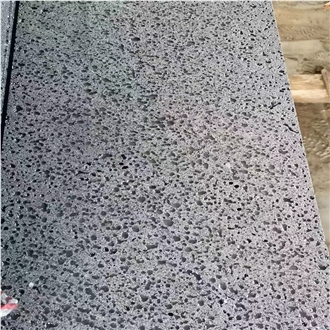 Zhanjiang Grey Basalt Lava Stone Slab Tiles
