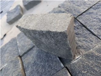 Black Gabbro Cobbles – Split Face & Sawn Edges