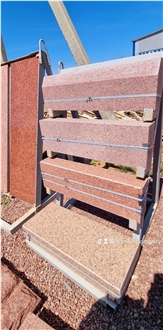 Curbs GP-1 Of Red Granite Kerbstone