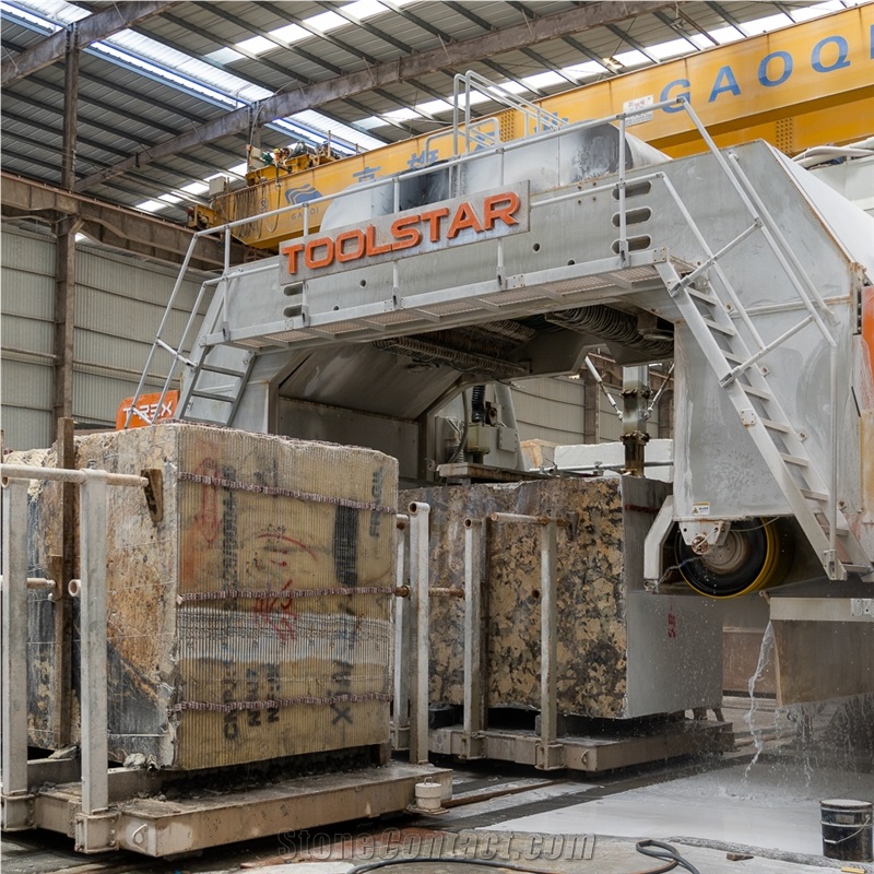 6.3Mm 56 Wires Multi Wire Saw Machine For Stone Slabs Cutting