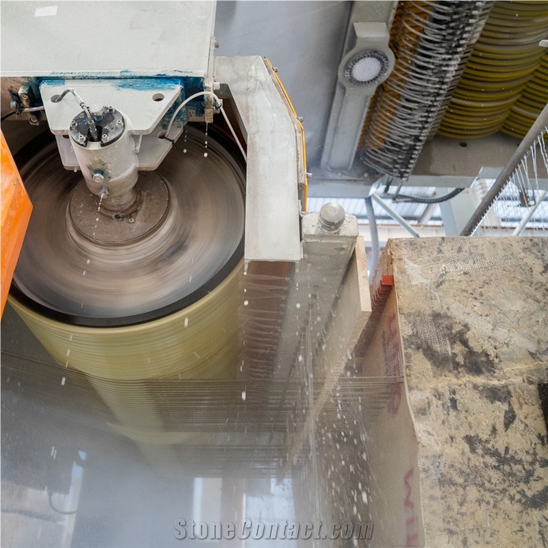 6.3Mm 56 Wires Multi Wire Saw Machine For Stone Slabs Cutting