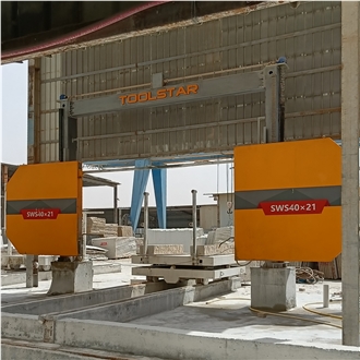 Single Diamond Wire Saw Machine For Stone Shaping Profiling And Shaping