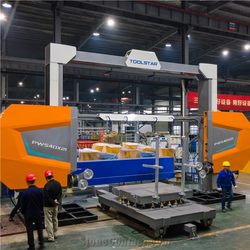 Single Diamond Wire Saw Machine For Stone Shaping Profiling And Shaping
