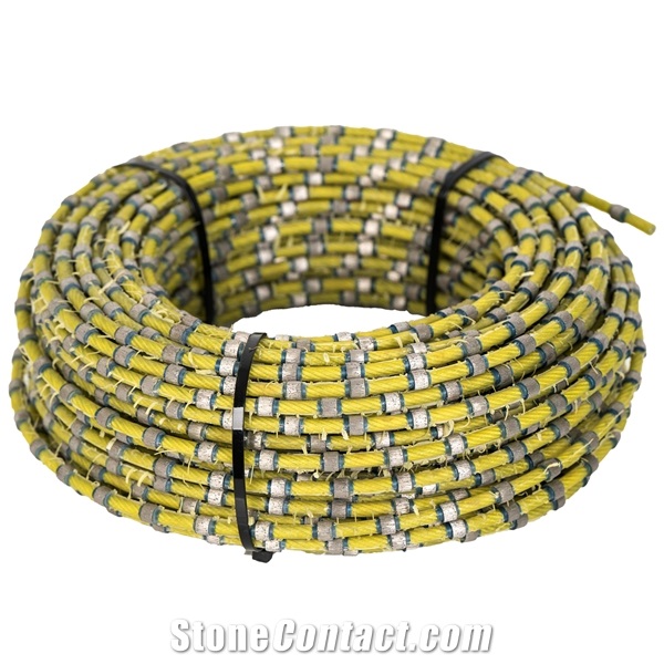 Diamond Wire-Saw For Squaring & Profiling Marble Blocks