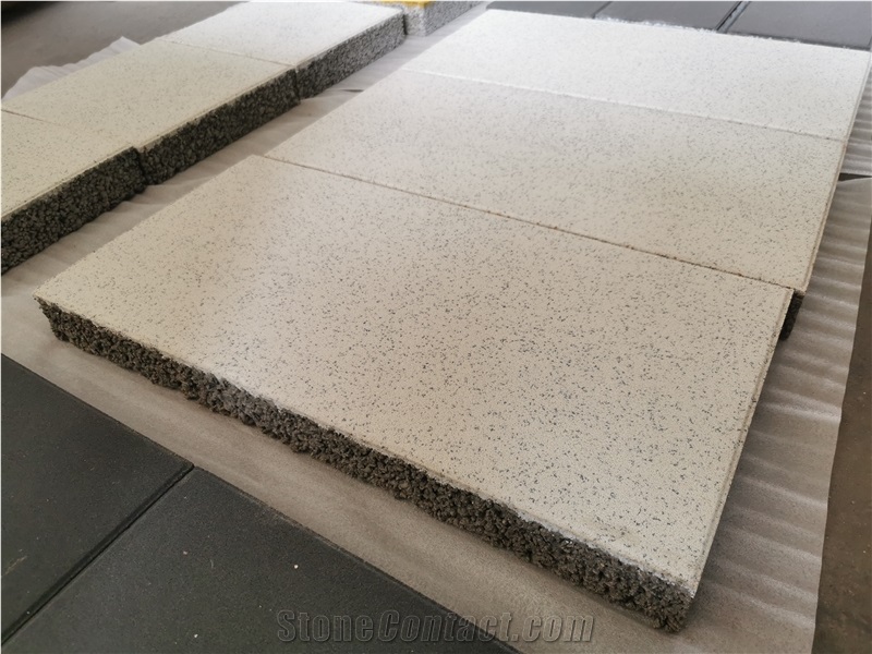 Sand Based Water Permeable Stone Pavement White YP3N
