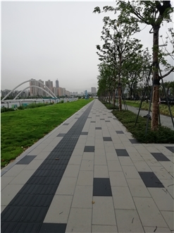 Sand Based Water Permeable Stone Pavement White YP3N