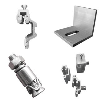 Aluminium Clamp Stonework Accessories For Ceramic Facade