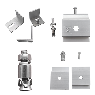 Aluminium Clamp Stonework Accessories For Ceramic Facade