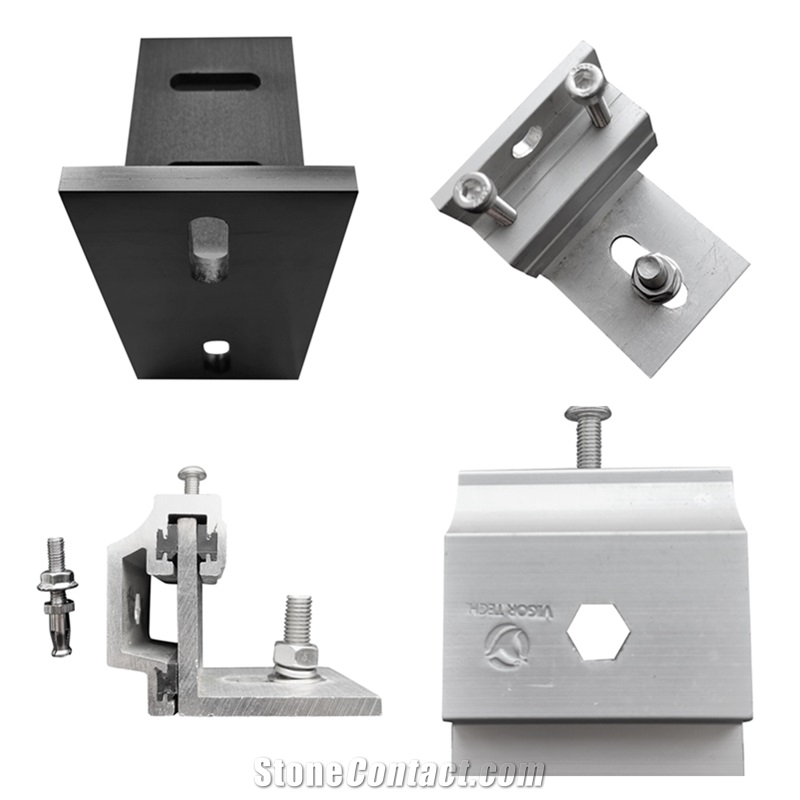 Aluminium Dry Hanging System Undercut Anchor For Facades