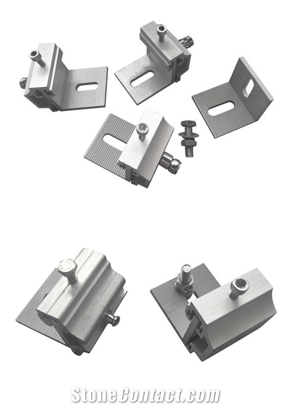 Stone Cladding Brackets Aluminium Alloy For Roof Panel