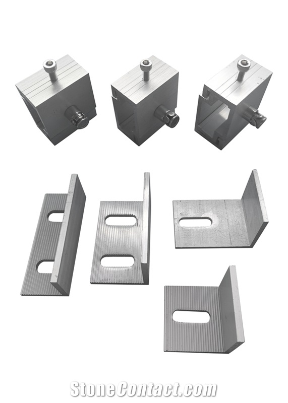 Stone Cladding Brackets Aluminium Alloy For Roof Panel