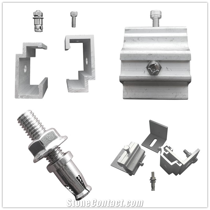 Stone Cladding Brackets Aluminium Alloy For Roof Panel