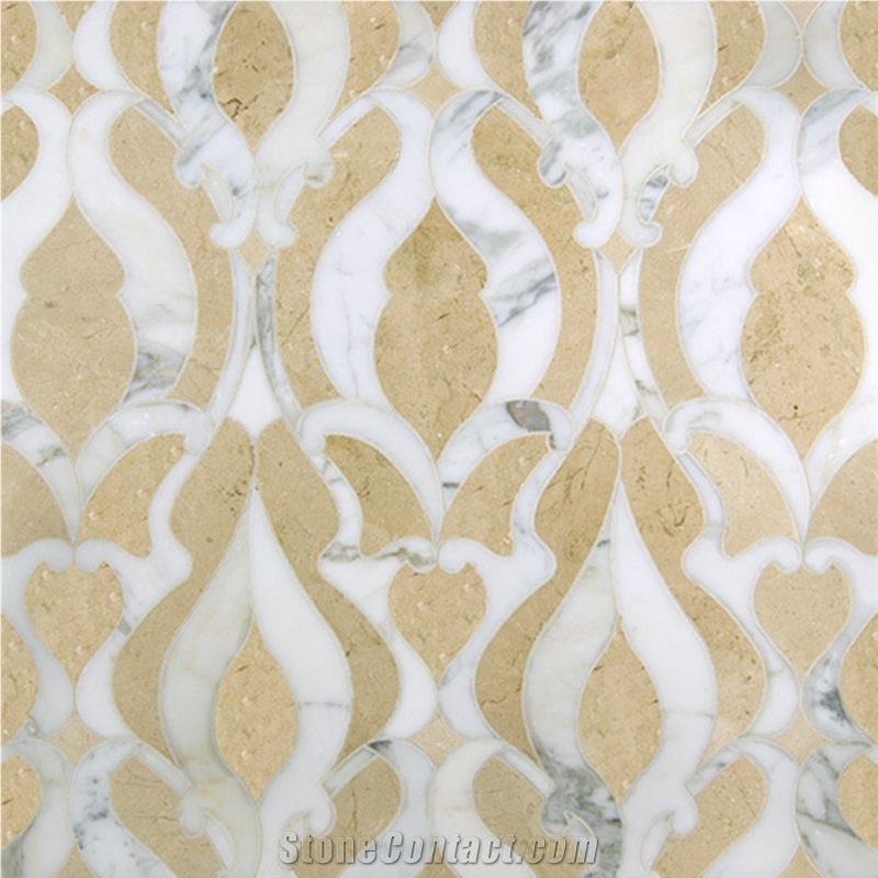Adhesive Decoration Stone Polished Irregular Mosaic Tiles