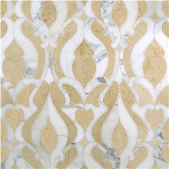 Adhesive Decoration Stone Polished Irregular Mosaic Tiles