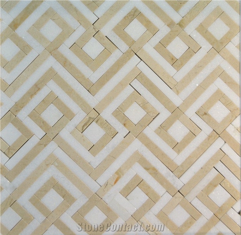 Adhesive Decoration Stone Polished Irregular Mosaic Tiles