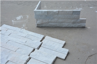 Arctic White Quartzite Stone Ledger Panel - Stone Thin Veneer