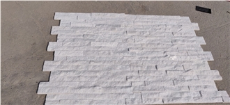 Arctic White Quartzite Stone Ledger Panel - Stone Thin Veneer