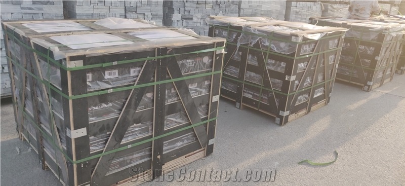 Arctic White Quartzite Stone Ledger Panel - Stone Thin Veneer