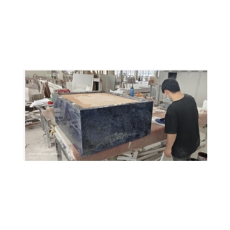 Blue Granite Azul Bahia Plinth Coffee Table