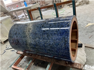 Brazil Azul Bahia Granite Hollow Colum