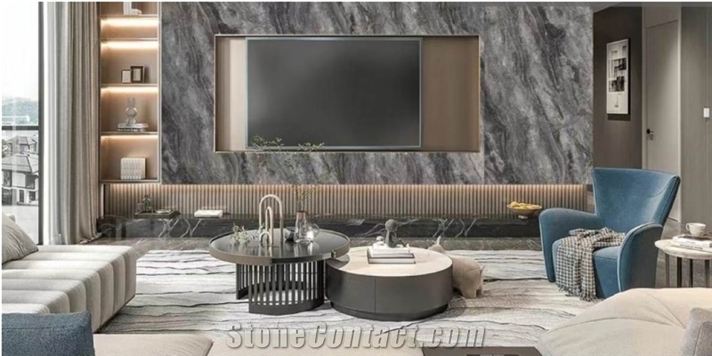 Decorative Polished Brazil Cappuccino Marble Slabs
