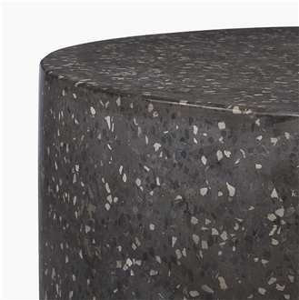 Marble Black Round Terrazzo Coffee Table