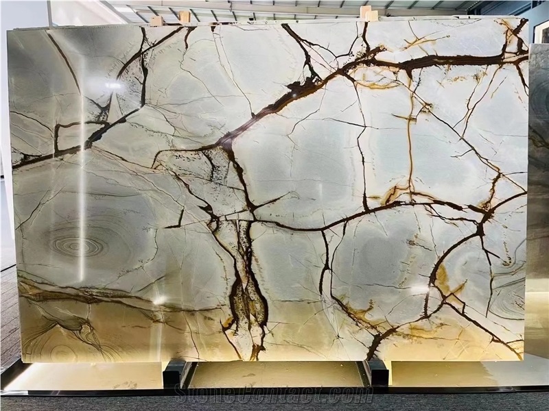 Natural Stone Blue Roma Quartzite Slab For Wall Tiles