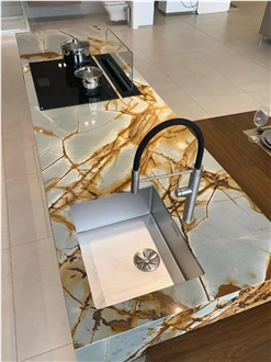 Natural Stone Blue Roma Quartzite Slab For Wall Tiles