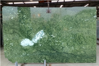 Polished Dandong Green Marble Slabs For Interior Use