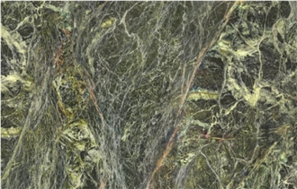 Rain Forest Green Marble Slab For Floor Tiles