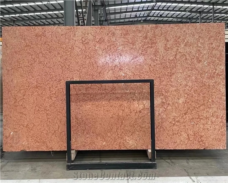Red Price Polished Rosa Verona Marble Slab For Wall Tiles