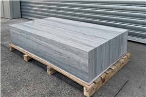 Stone Travertine Plinth Small Blue Travertine Coffee Table
