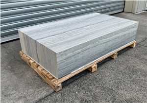 Stone Travertine Plinth Small Blue Travertine Coffee Table