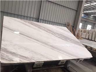 Volakas Imperial Jazz White Marble Polished Slab Tiles