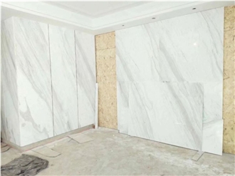 Volakas Imperial Jazz White Marble Polished Slab Tiles
