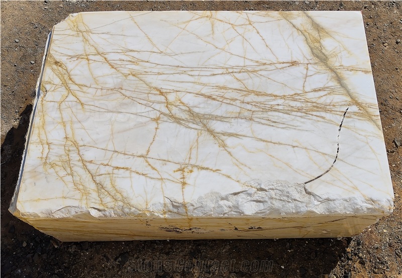 Frozen Gold Marble Blocks