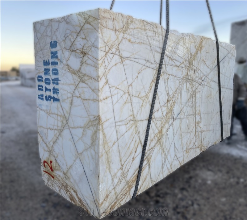 Frozen Gold Marble Blocks