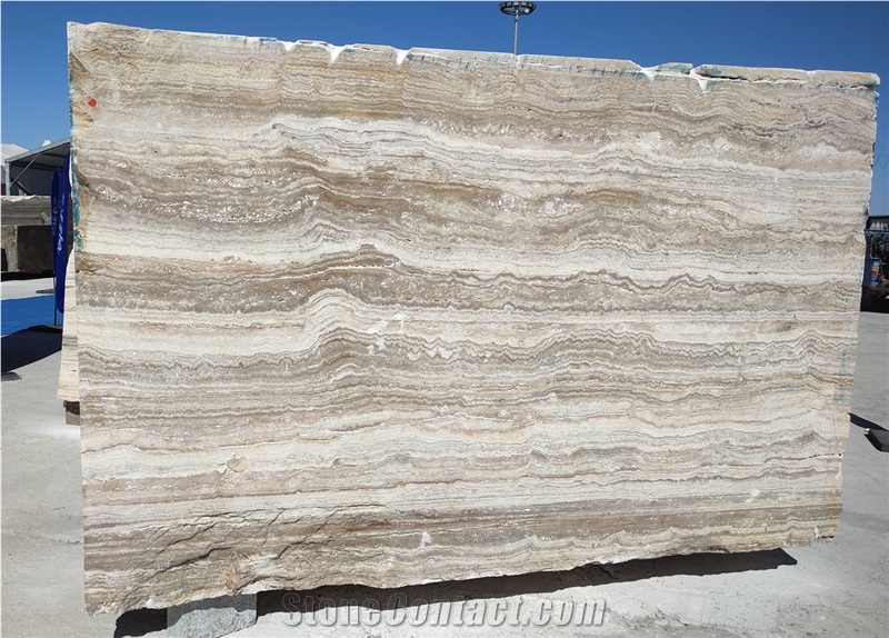 New Light Silver Travertine Blocks