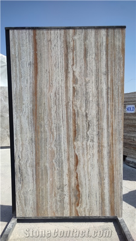 New Light Silver Travertine Blocks