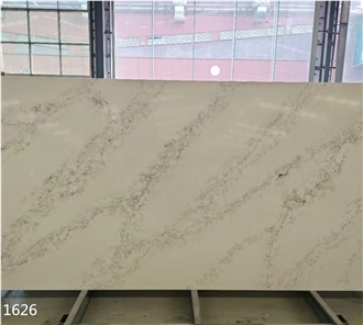 White Quartz Vein Artificial Stone Slabs