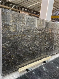 Platinum Granite Slabs Brazil Black Gold Diamond Stone Tile